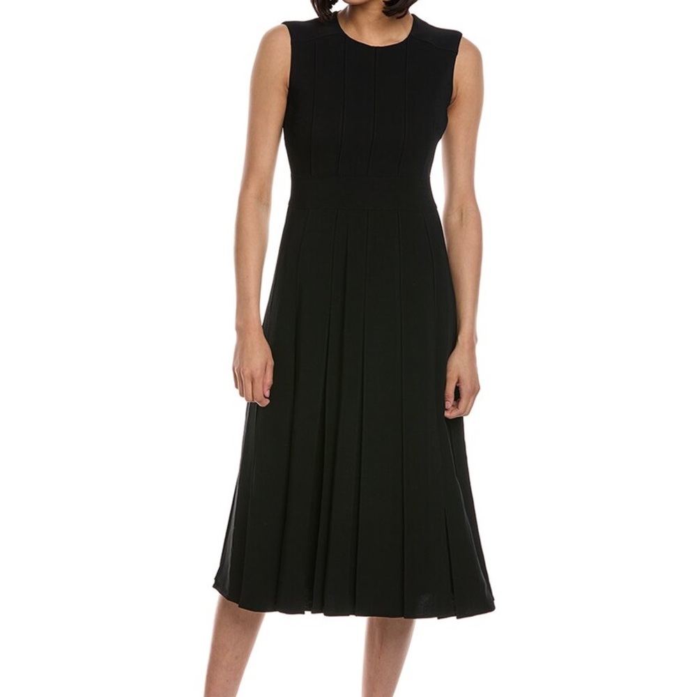 NWT Burberry Aria Black Pleated Dress Sz 4 US